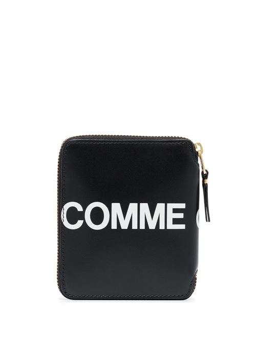 Leather wallet with logo COMME DES GARÇONS WALLET | SA2100HL1BLACK